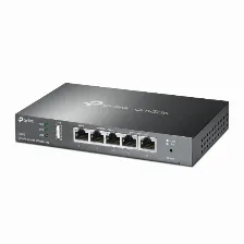 Balanceador Vpn Tp-link Tl-r605, 5 Puertos Gigabit, 1xwan, 2xlan, 2xwan/lan, 1xusb 2.0, Sin Caja